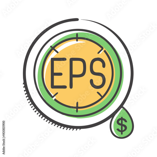 eps earnings per share icon, eps earnings per share vector illustration-simple illustration of eps earnings per share, perfect for eps earnings per share logos and icons