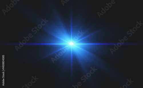 Vector transparent overlay featuring sunlight with sun rays and glare, including lens flare, light leaks, light transitions. Star, Starlight