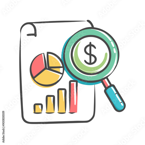 fundamental analysis icon, fundamental analysis vector illustration-simple illustration of fundamental analysis, perfect for fundamental analysis logos and icons