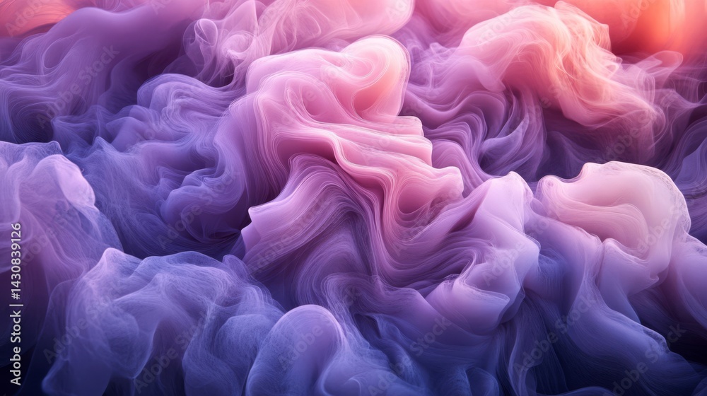 Fototapeta premium Abstract Pink Purple Blue Flowing Waves Texture