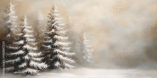 Captivating Christmas and New Year vibes in a snowy landscape.