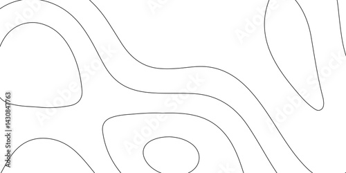 Abstract topographic contours map background, wave paper curved reliefs abstract background. geographic line map Modern design with black with topographic wavy pattern design. vector.	
