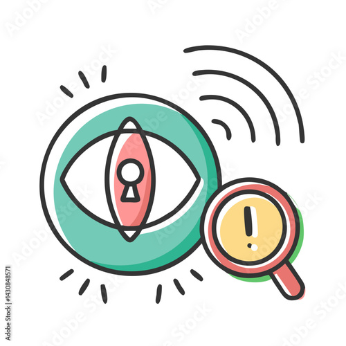 intrusion detection icon, intrusion detection vector illustration-simple illustration of intrusion detection, perfect for intrusion detection logos and icons