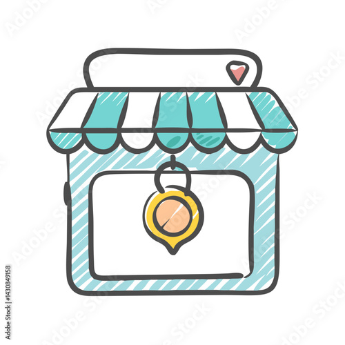 jewelry store icon, jewelry store vector illustration-simple illustration of jewelry store, perfect for jewelry store logos and icons