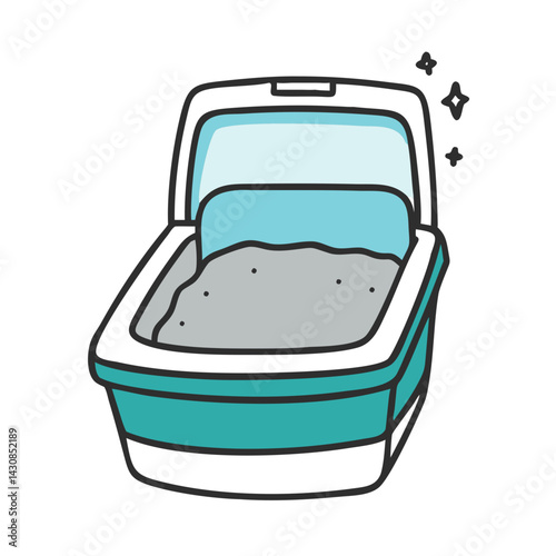 litter box icon, litter box vector illustration-simple illustration of litter box, perfect for litter box logos and icons