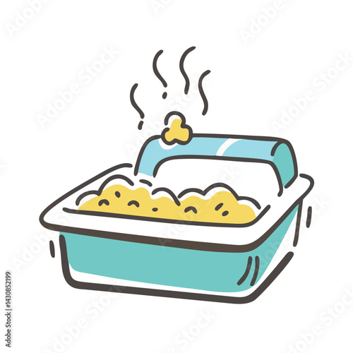 litter box icon, litter box vector illustration-simple illustration of litter box, perfect for litter box logos and icons