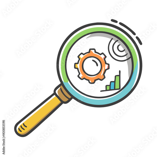magnifying glass analytical skills icon