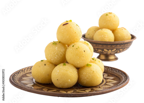 Sweets laddu isolated transparent background