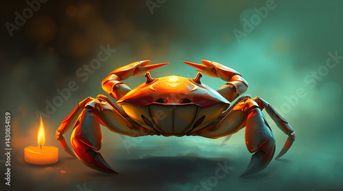 Mystical Celestial Crab: The Spirit of Cancer