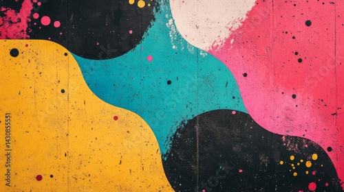 Wallpaper Mural Abstract Colorful Paint Splashes Background Torontodigital.ca