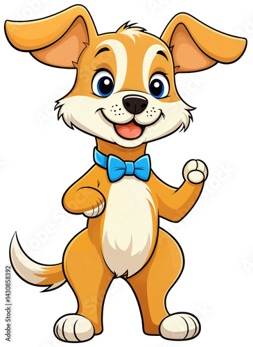 cute dog mascot figure char...