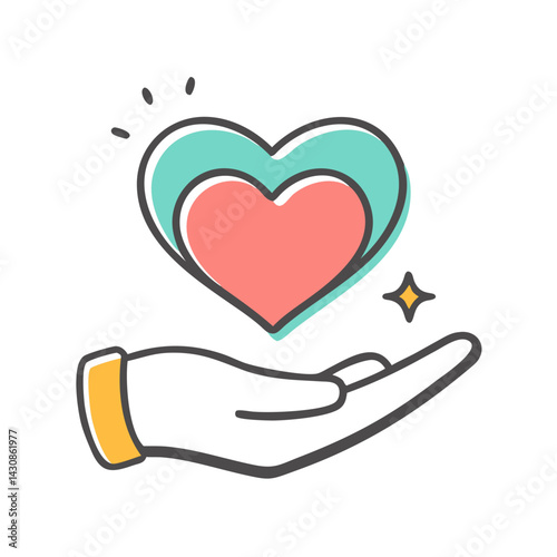 nonprofit icon, nonprofit vector illustration-simple illustration of nonprofit, perfect for nonprofit logos and icons