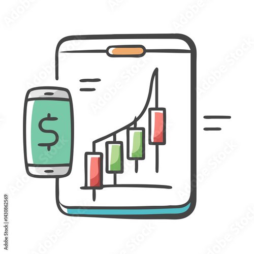 online trading icon, online trading vector illustration-simple illustration of online trading, perfect for online trading logos and icons