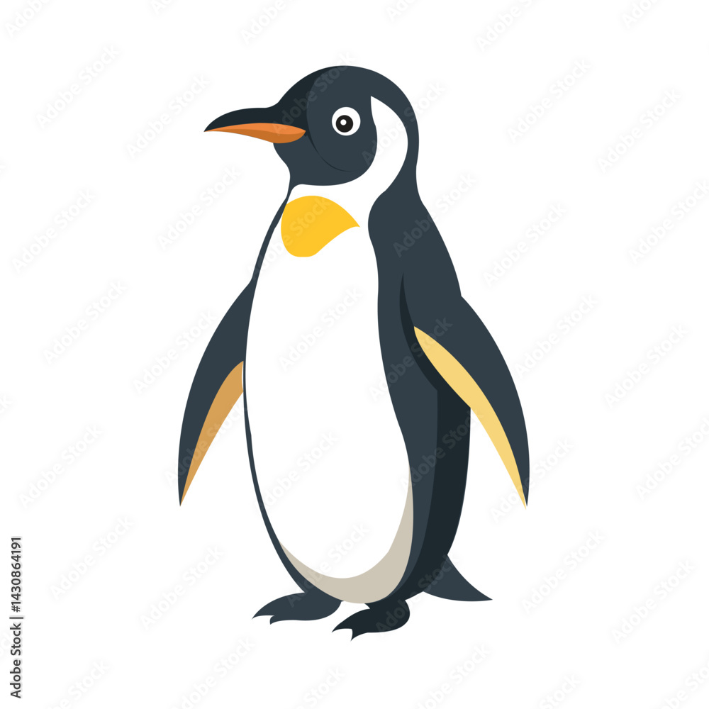 Obraz premium Penguin – Flat Vector Wildlife Illustration