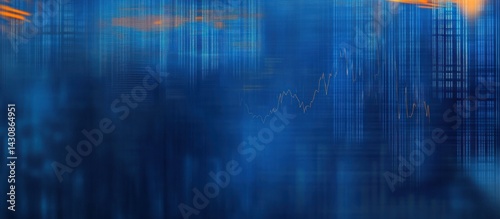 Abstract Financial Stock Market Data Visualization