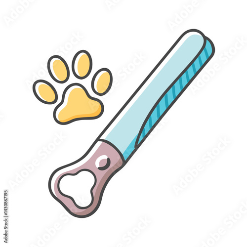 pet nail file icon, pet nail file vector illustration-simple illustration of pet nail file, perfect for pet nail file logos and icons