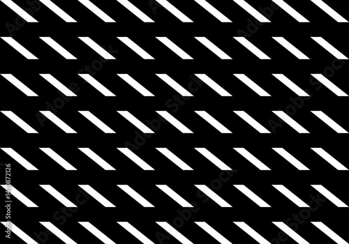 fondo de rayas blancas oblicuas. Diseño abstracto en blanco y negro, Diseño geométrico de rayas blancas sobre fondo negro