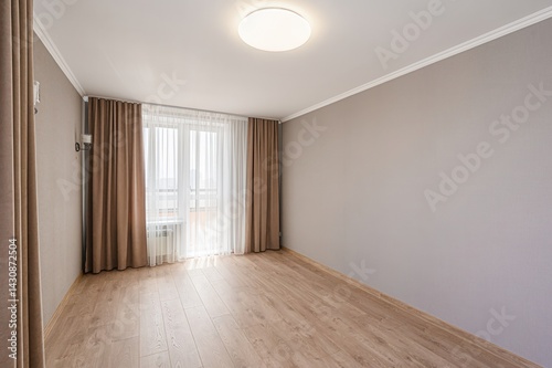 standard room interior apartment. view kind of decor home decoration in hostel house for sale. empty room renovated