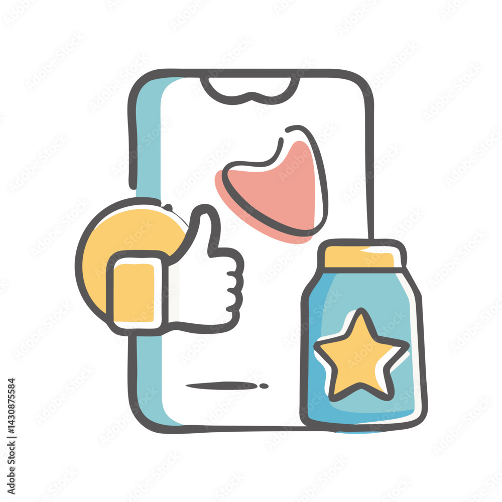 Obraz premium product recommendation icon, product recommendation vector illustration-simple illustration of product recommendation, perfect for product recommendation logos and icons