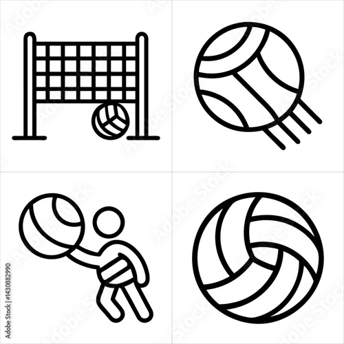 volley icon set
