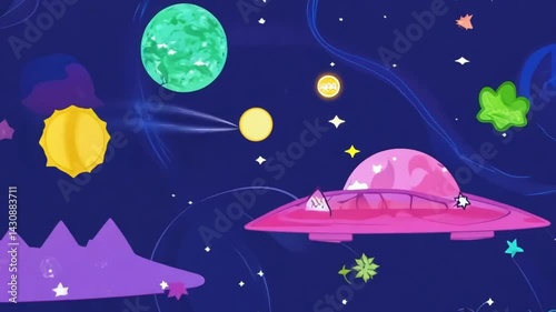 ufo in space