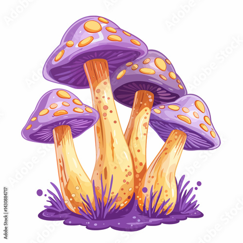 Purple mushroom 
