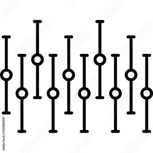 Confidence Interval Plot Icon