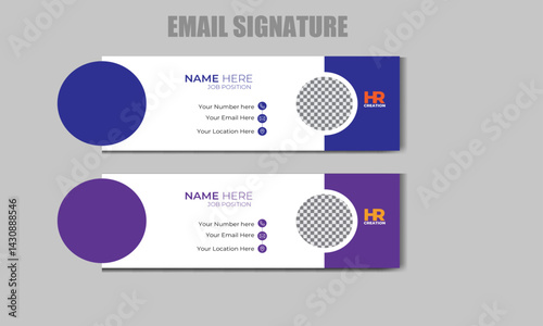 Corporate Creative professional Email Signature Design template 
