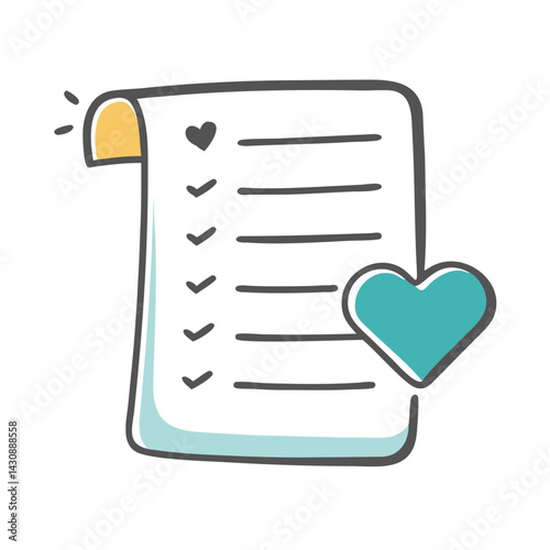 wishlist icon, wishlist vector illustration-simple illustration of wishlist, perfect for wishlist logos and icons