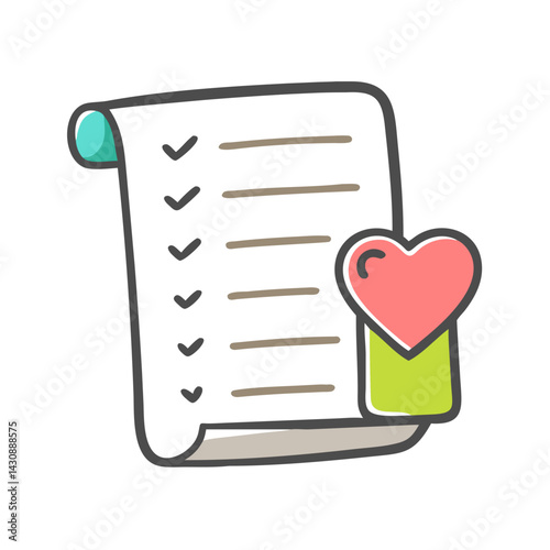 wishlist icon, wishlist vector illustration-simple illustration of wishlist, perfect for wishlist logos and icons