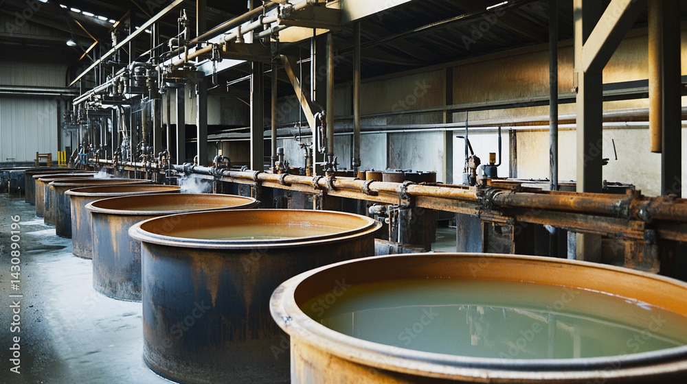 Lithium extraction process using brine in industrial facility Generative AI