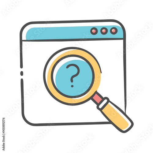 search results icon, search results vector illustration-simple illustration of search results, perfect for search results logos and icons