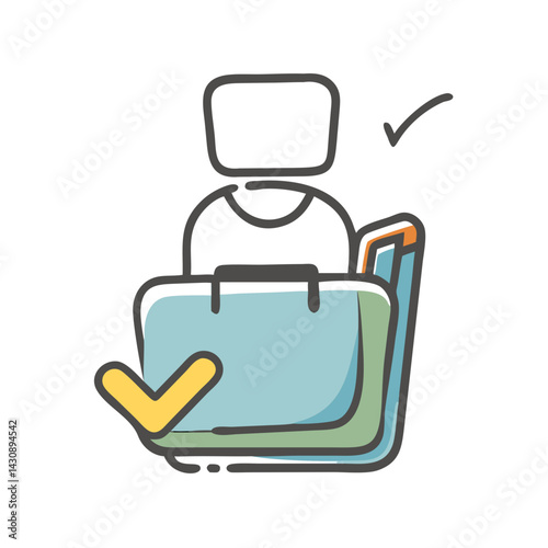 self checkout icon, self checkout vector illustration-simple illustration of self checkout, perfect for self checkout logos and icons