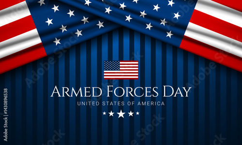 Armed Forces Day background design illustration