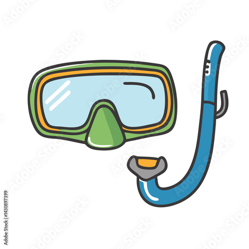 snorkeling icon, snorkeling vector illustration-simple illustration of snorkeling, perfect for snorkeling logos and icons