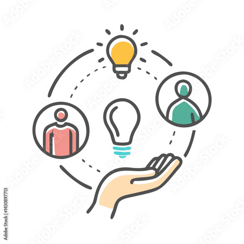 social innovation icon, social innovation vector illustration-simple illustration of social innovation, perfect for social innovation logos and icons