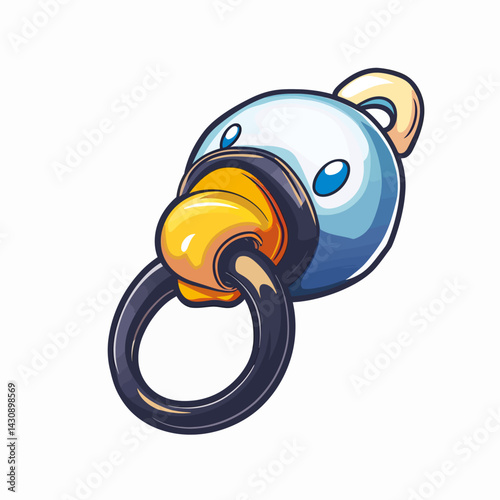 Vector illustration of baby pacifier 