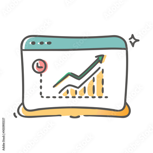 stock ticker icon, stock ticker vector illustration-simple illustration of stock ticker, perfect for stock ticker logos and icons