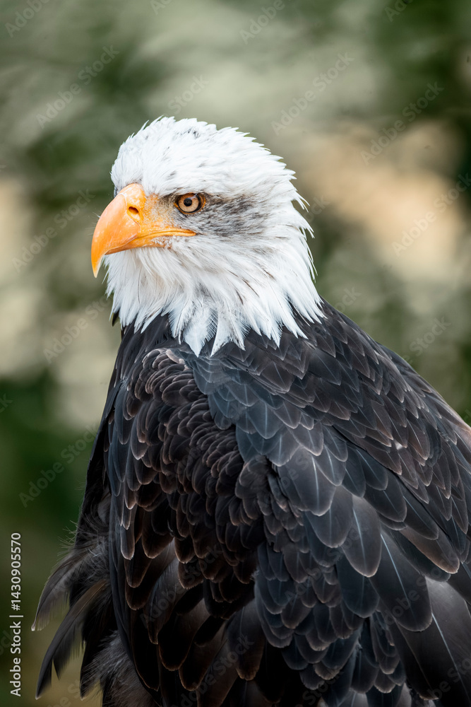 Obraz premium bald eagle bird of prey portrait pretty close up animal avian 