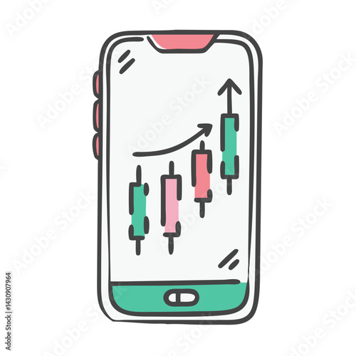 trading app icon, trading app vector illustration-simple illustration of trading app, perfect for trading app logos and icons