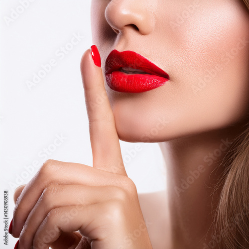 Donne che fanno il gesto del silenzio