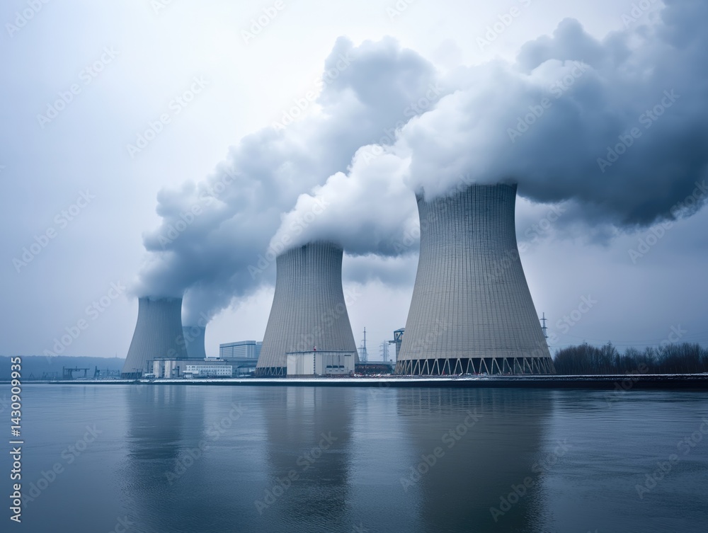 Cooling towers of nuclear power station Cooling towers of nuclear power station