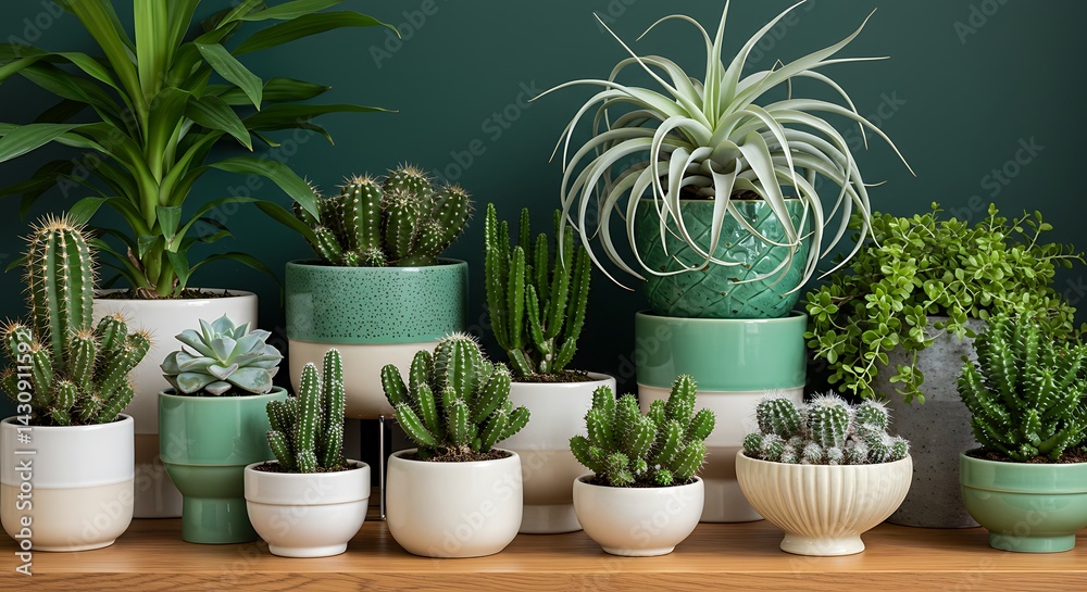 Stunning Collection of Succulents and Cacti in Stylish Pots A Guide to Indoor Plant Styling Stunning Collection of Succulents and Cacti in Stylish Pots A Guide to Indoor Plant Styling