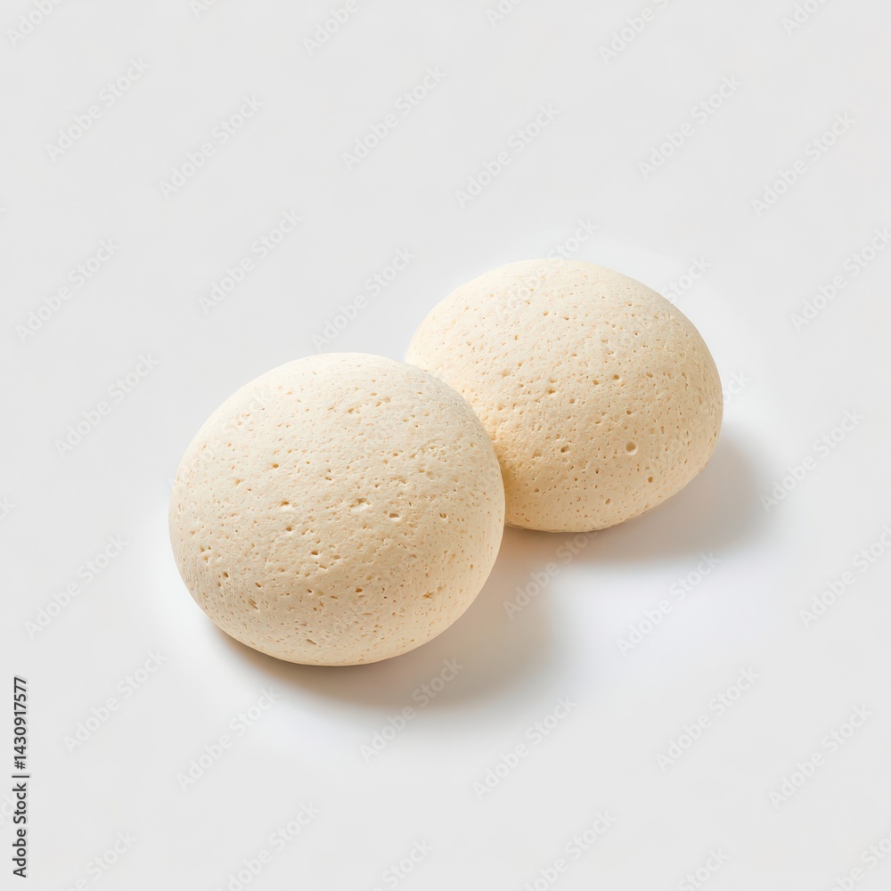 Two bath bombs isolated on white background Two bath bombs isolated on white background