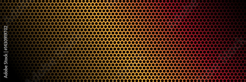 Black metal texture steel background. Perforated sheet metal. vector