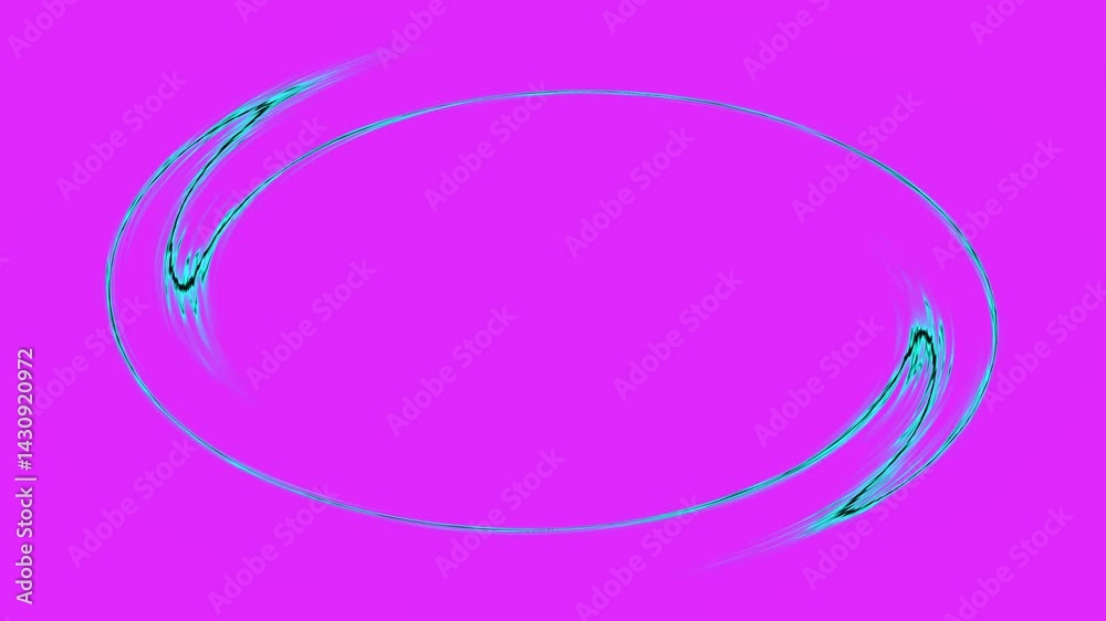 Abstract Oval Frame in Vibrant Pink and Teal Abstract Oval Frame in Vibrant Pink and Teal