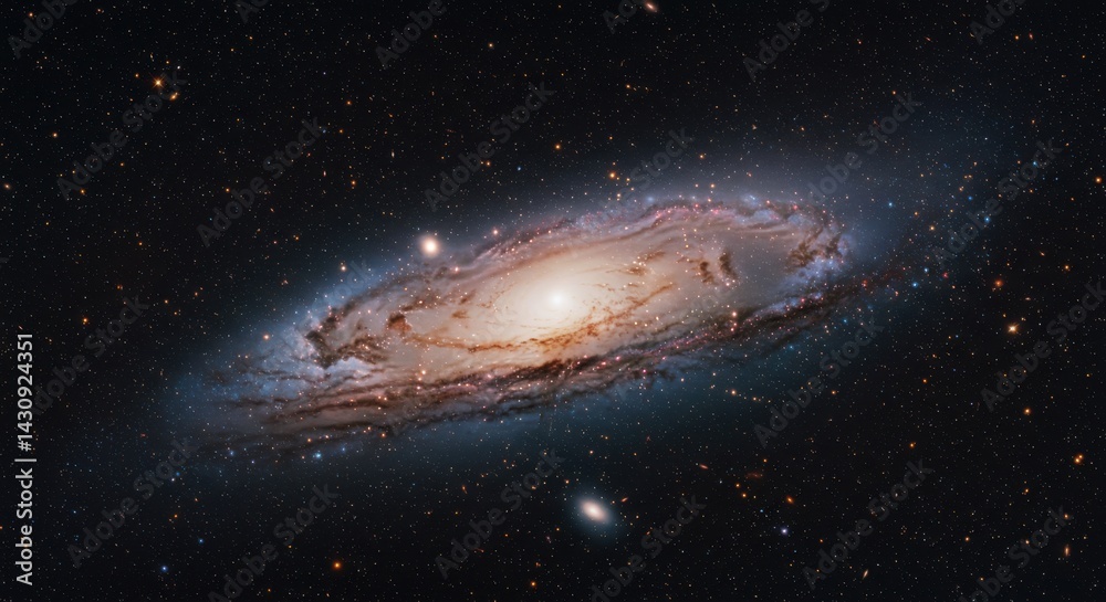 Obraz premium Galaxy in Dark Outer Space