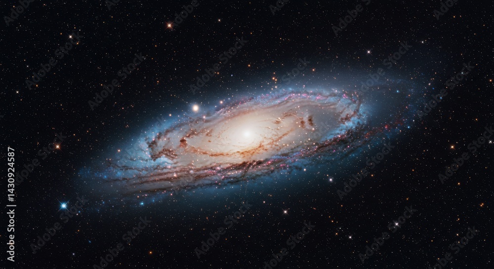 Fototapeta premium Galaxy in Space with Stars