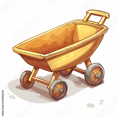 Yellow wheelbarrow 