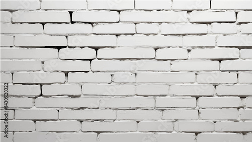Texture of a white painted brick wall as a background or wallpaper